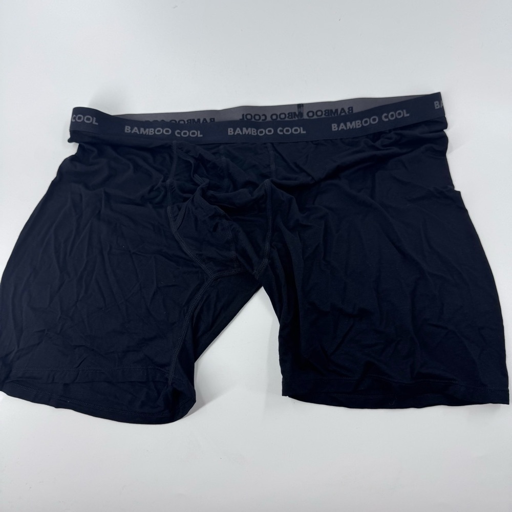 Bamboo Cool Men's Boxer Briefs - Black‎